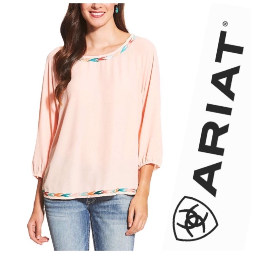 • [ARIAT] Embroidered Blouse •